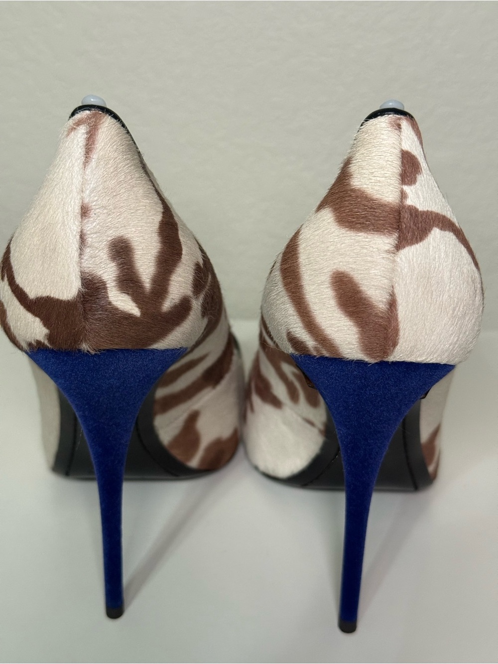 Giuseppe Zanotti Yvette Cow Print Calf Hair Pumps EU 39 - Picture 3 of 8